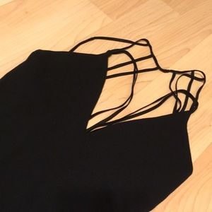 Black strappy back dress BRAND NEW